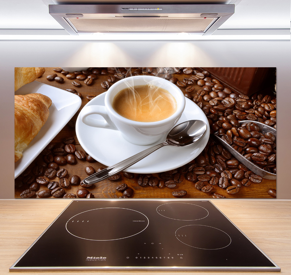 Cooker splashback Aromatic coffee