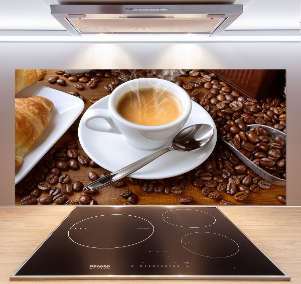 Cooker splashback Aromatic coffee