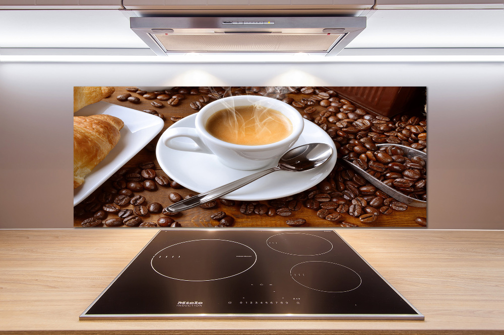 Cooker splashback Aromatic coffee