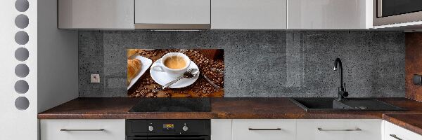 Cooker splashback Aromatic coffee