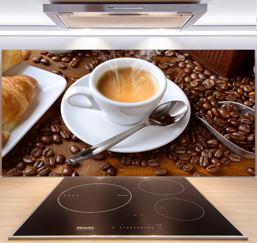 Cooker splashback Aromatic coffee