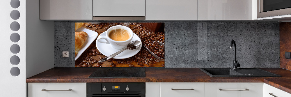 Cooker splashback Aromatic coffee