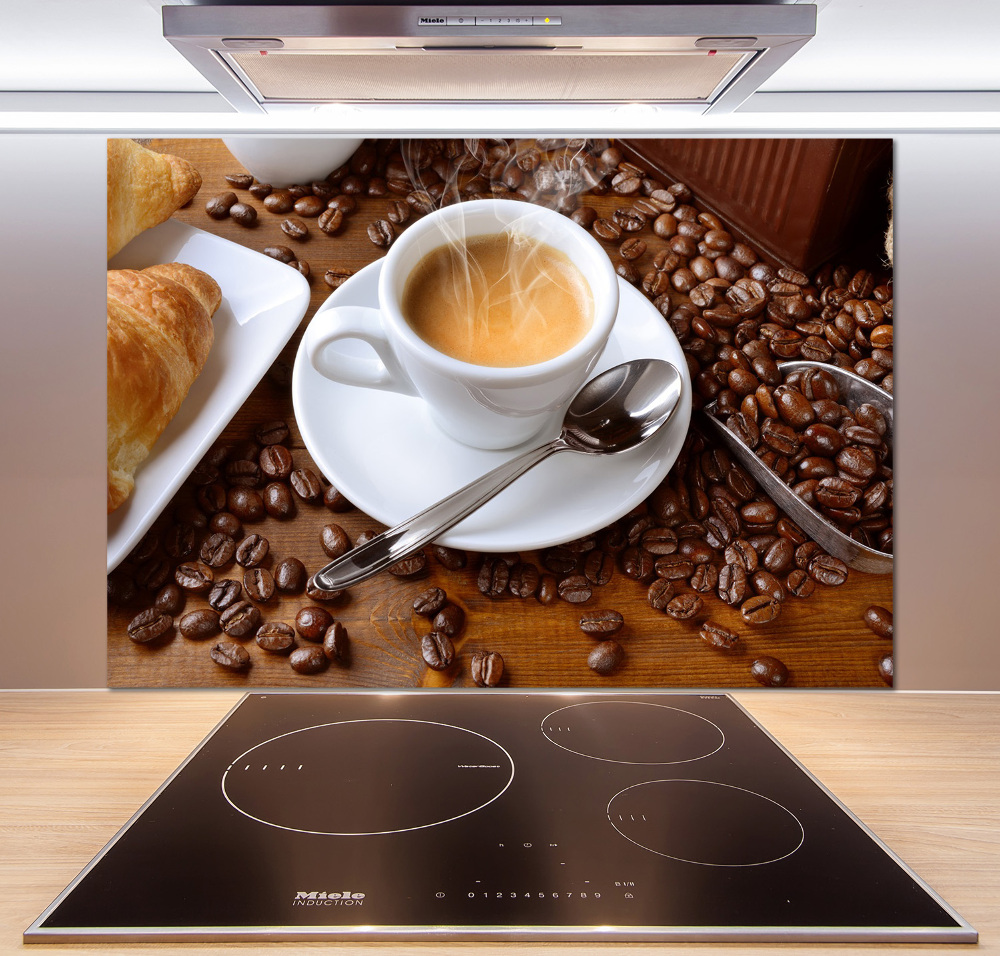 Cooker splashback Aromatic coffee