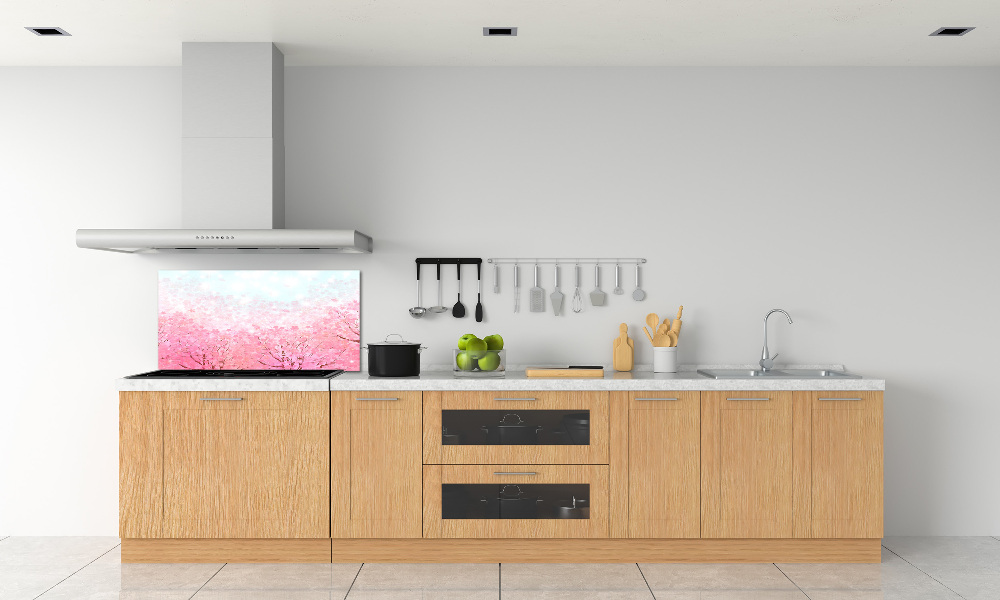 Kitchen splashback Cherry blossoms