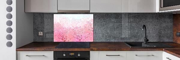 Kitchen splashback Cherry blossoms