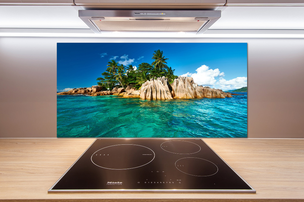 Cooker splashback Tropical island