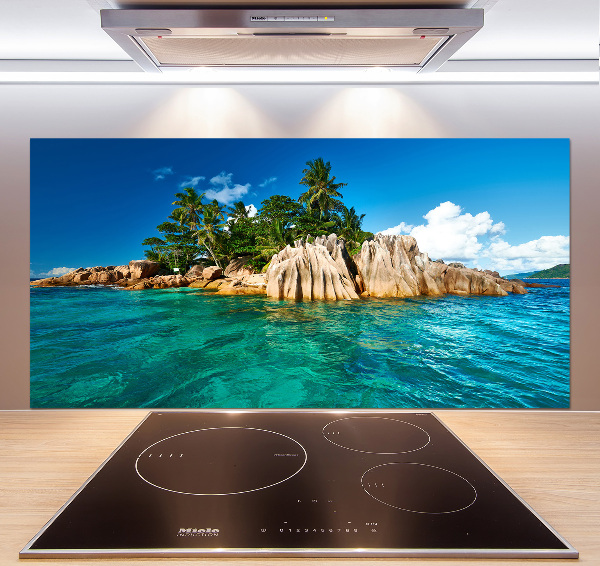 Cooker splashback Tropical island