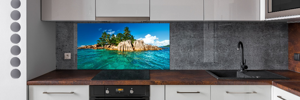 Cooker splashback Tropical island