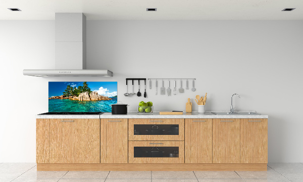 Cooker splashback Tropical island