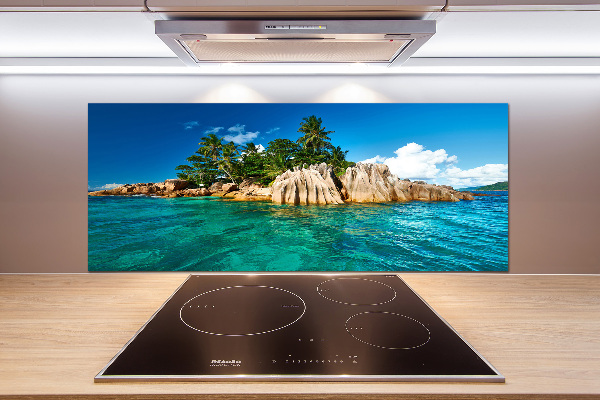 Cooker splashback Tropical island