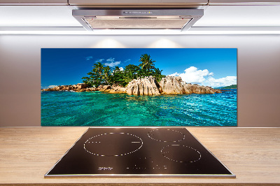 Cooker splashback Tropical island