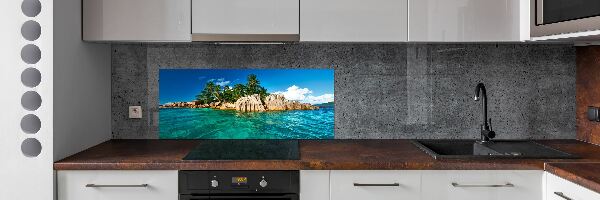 Cooker splashback Tropical island