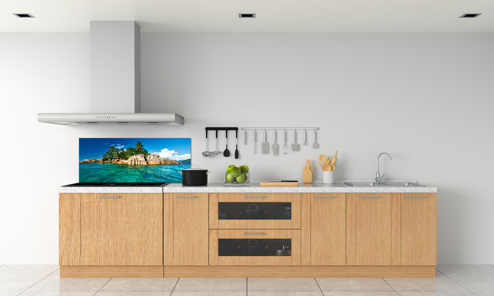 Cooker splashback Tropical island