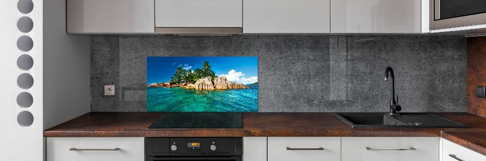 Cooker splashback Tropical island