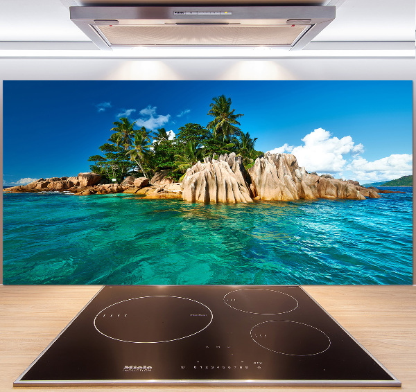 Cooker splashback Tropical island