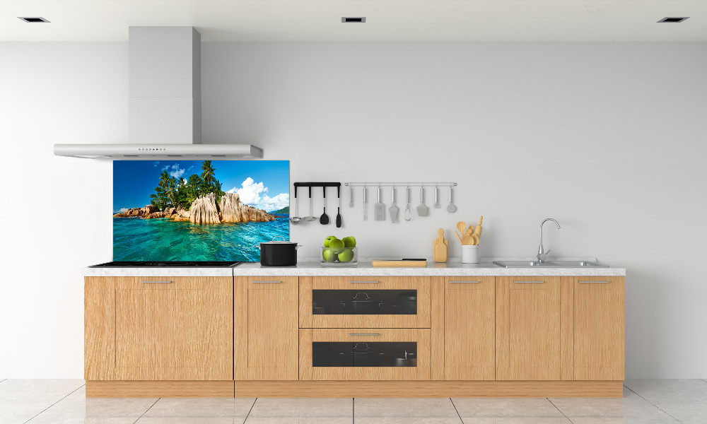 Cooker splashback Tropical island