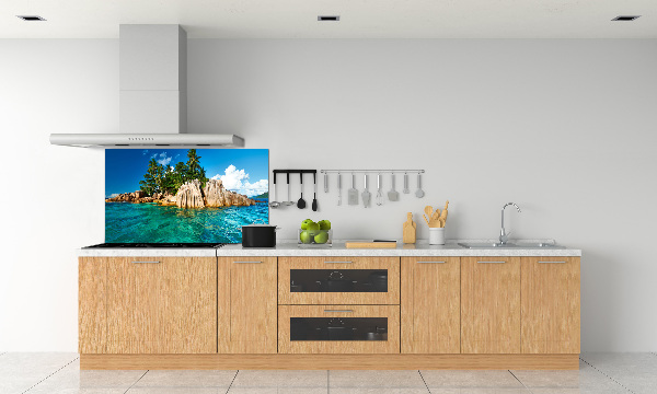 Cooker splashback Tropical island