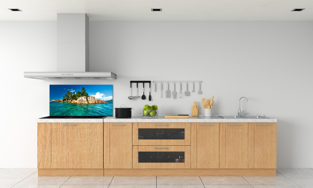 Cooker splashback Tropical island