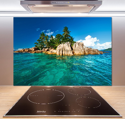 Cooker splashback Tropical island