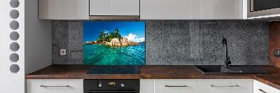 Cooker splashback Tropical island