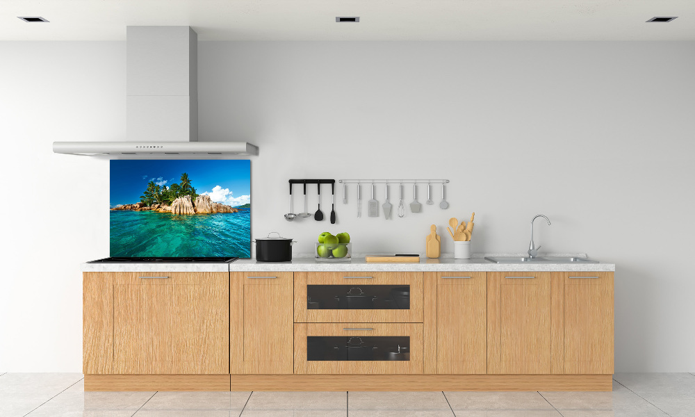 Cooker splashback Tropical island