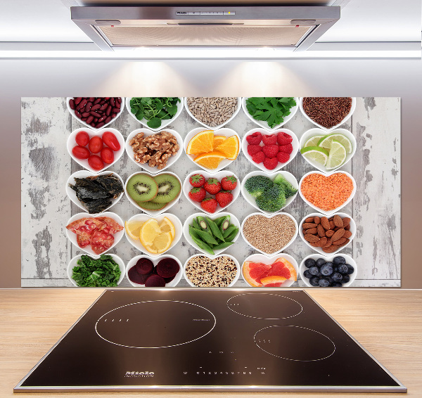 Cooker splashback Healthy food