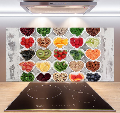 Cooker splashback Healthy food