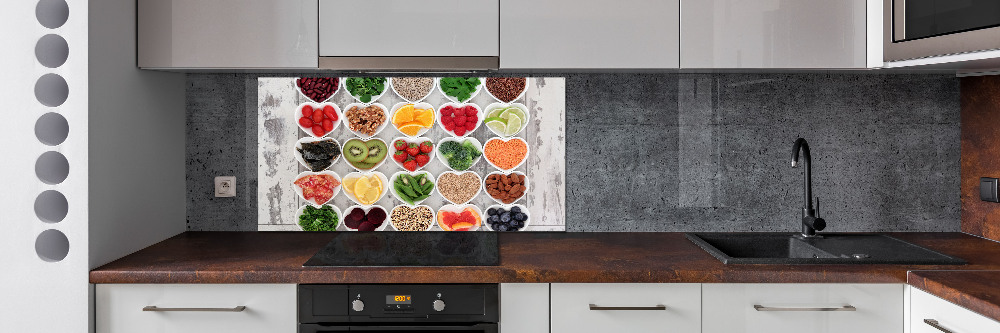 Cooker splashback Healthy food