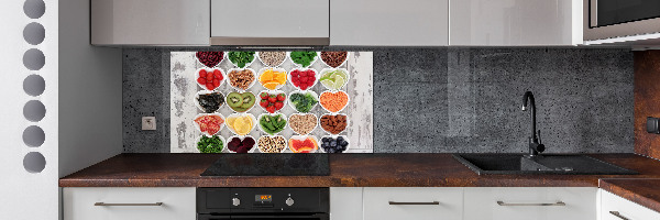 Cooker splashback Healthy food