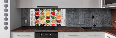 Cooker splashback Healthy food