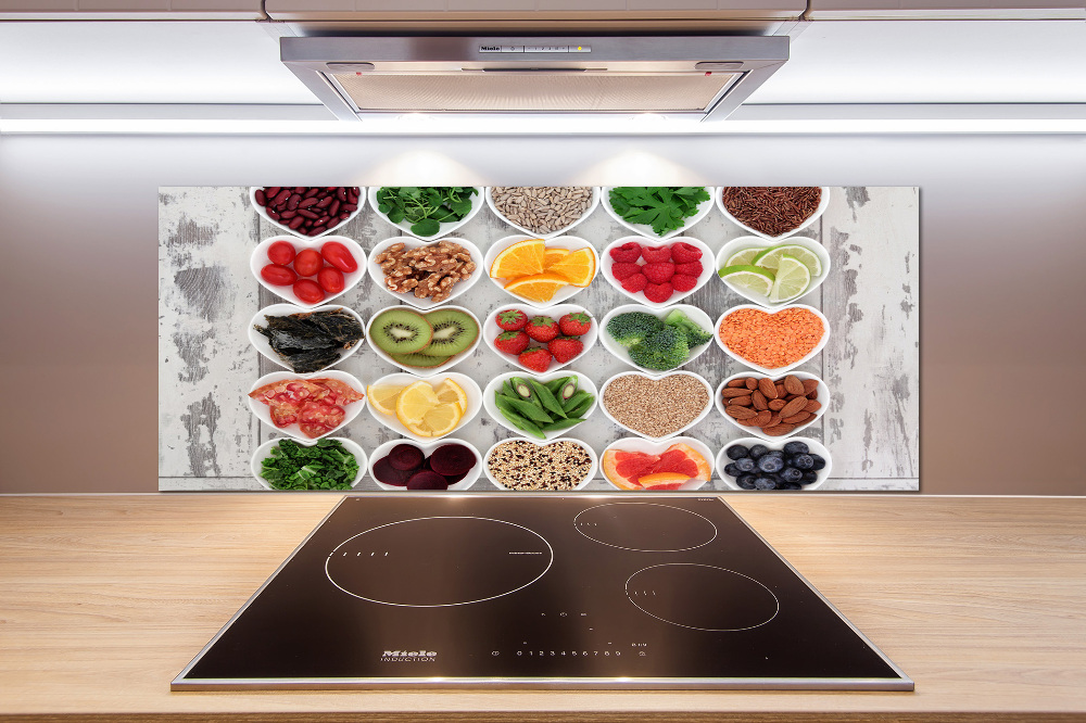 Cooker splashback Healthy food