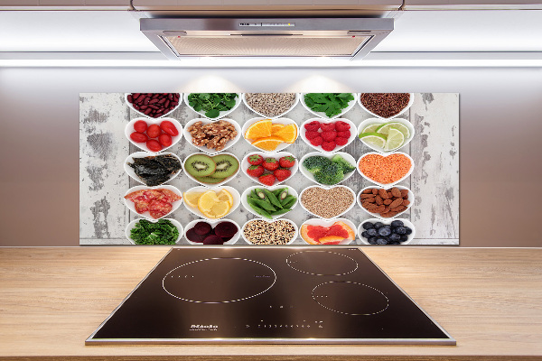 Cooker splashback Healthy food