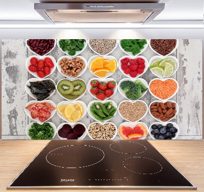 Cooker splashback Healthy food