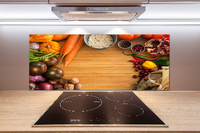 Cooker splashback Autumn vegetables