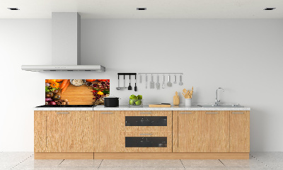 Cooker splashback Autumn vegetables