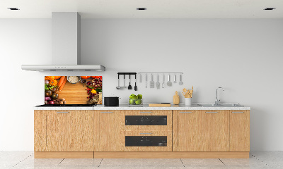 Cooker splashback Autumn vegetables