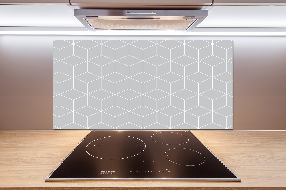 Glass splashback Geometric background