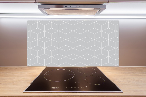 Glass splashback Geometric background