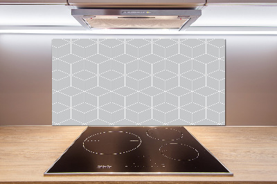 Glass splashback Geometric background