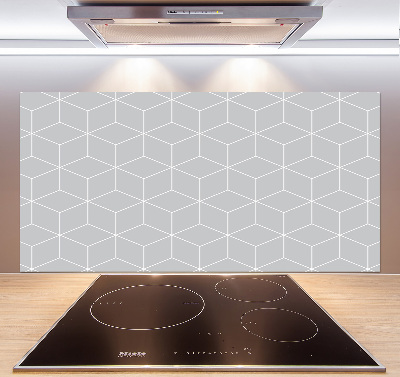 Glass splashback Geometric background