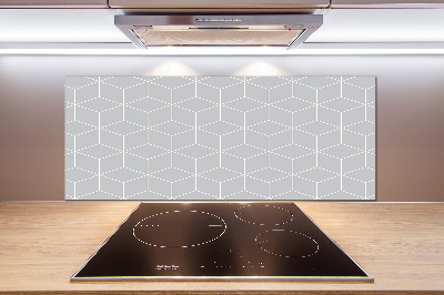 Glass splashback Geometric background