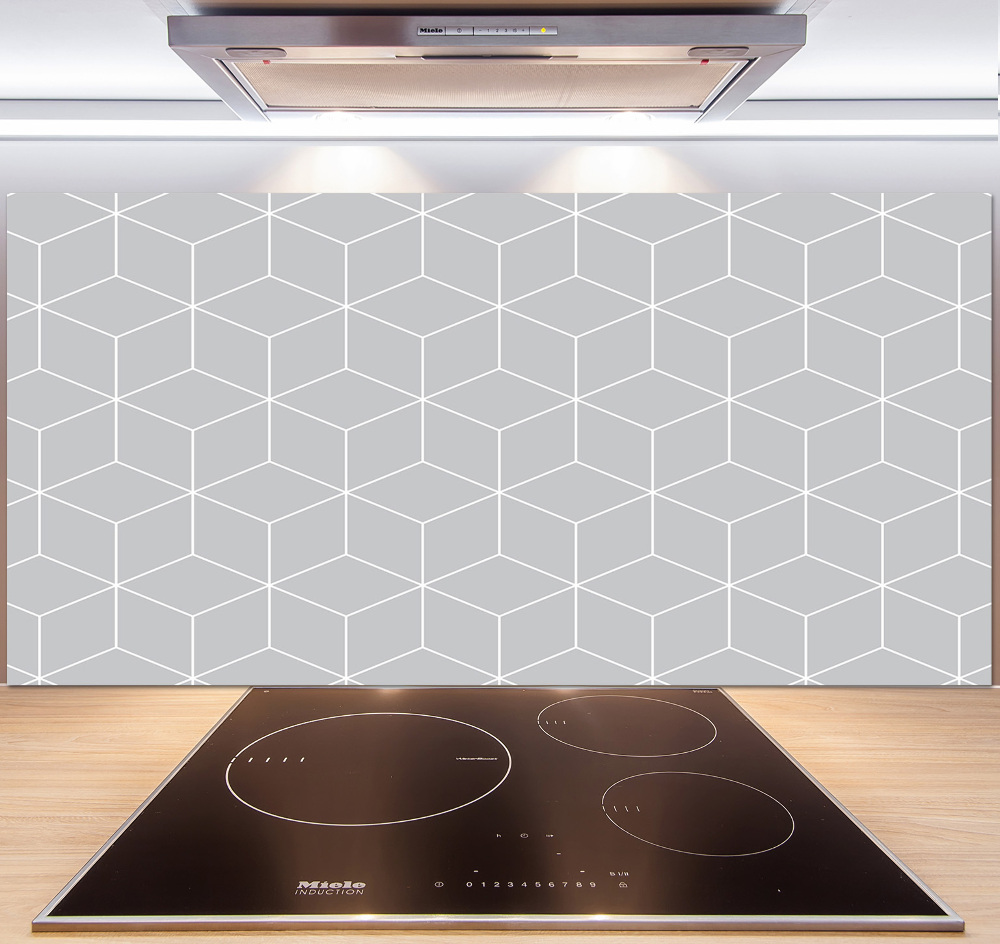 Glass splashback Geometric background