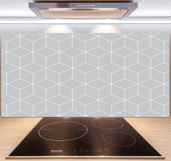 Glass splashback Geometric background