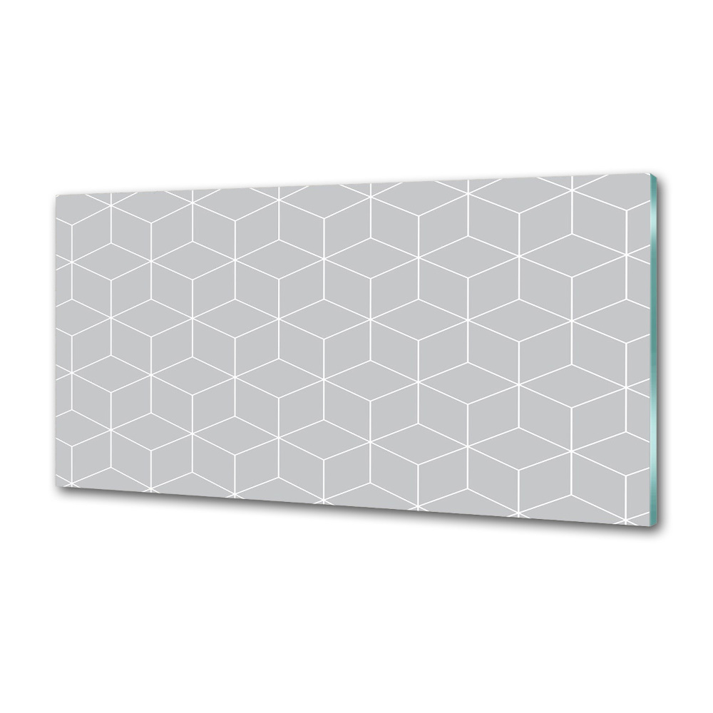 Glass splashback Geometric background