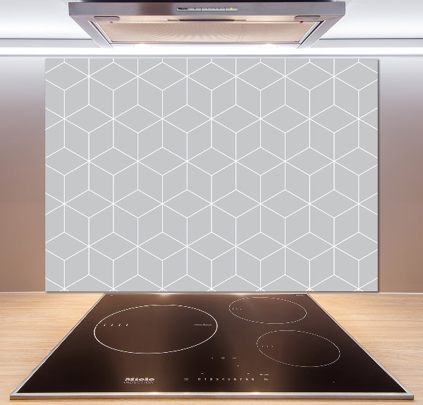 Glass splashback Geometric background