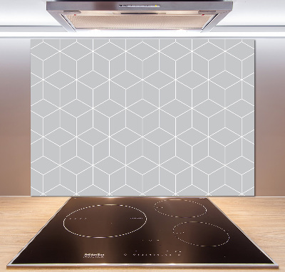 Glass splashback Geometric background