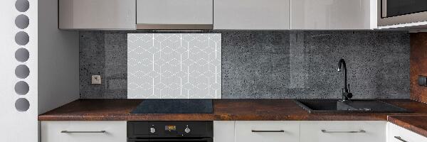 Glass splashback Geometric background