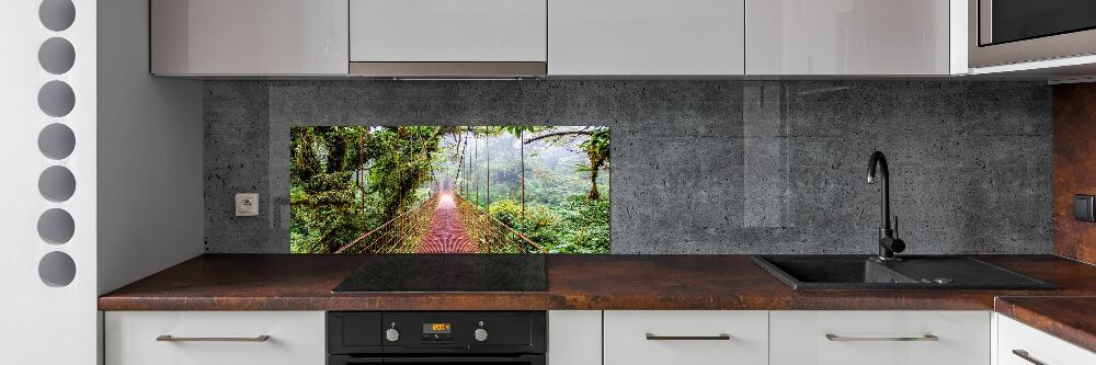 Cooker splashback Bridge in the tropics