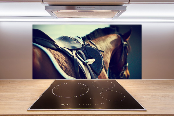 Cooker splashback Saddle with stirrups