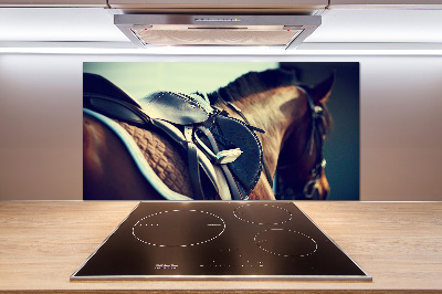 Cooker splashback Saddle with stirrups